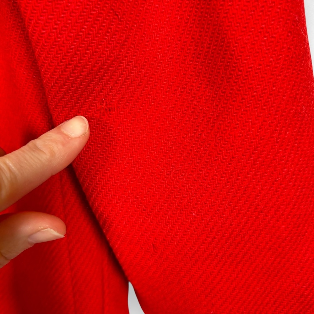 Vintage Pendleton Wool Duffle Jacket Coat Sz Medium Red Winter Plaid Preppy Twee - Picture 14 of 15